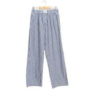 PARKE Striped Blue and White Pajama Pants